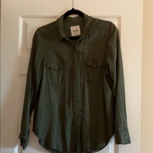 Forest Green Mudd button up